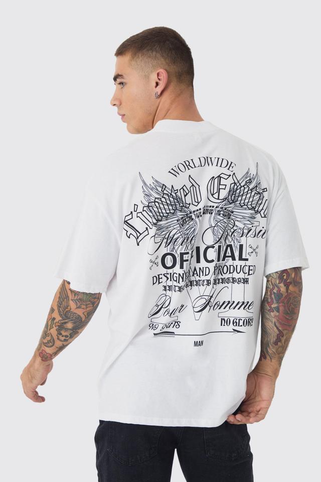 Oversized Limited Edition Back Print T-Shirt | boohooMAN USA Product Image