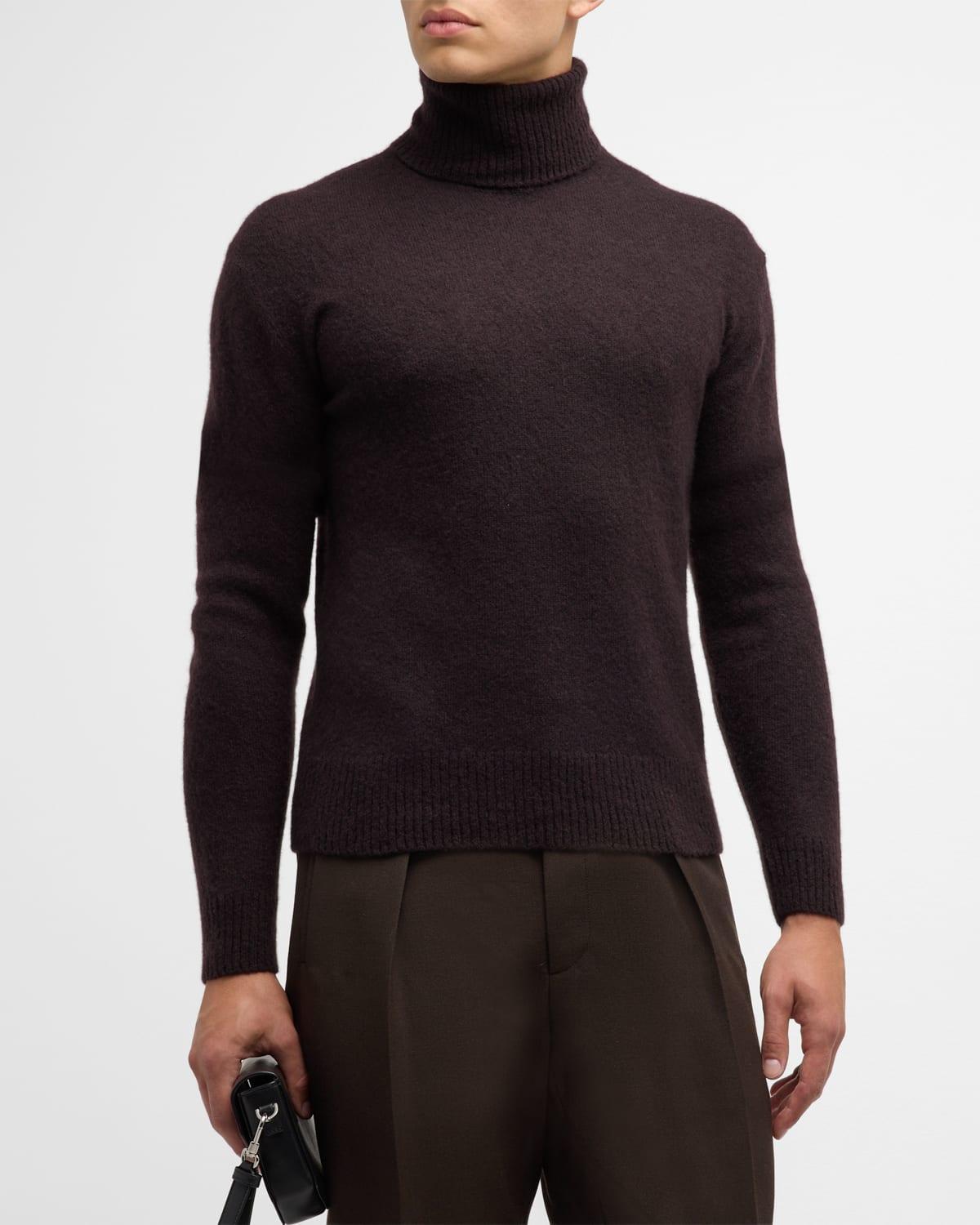 Mens Cashmere and Silk Turtleneck Sweater Product Image