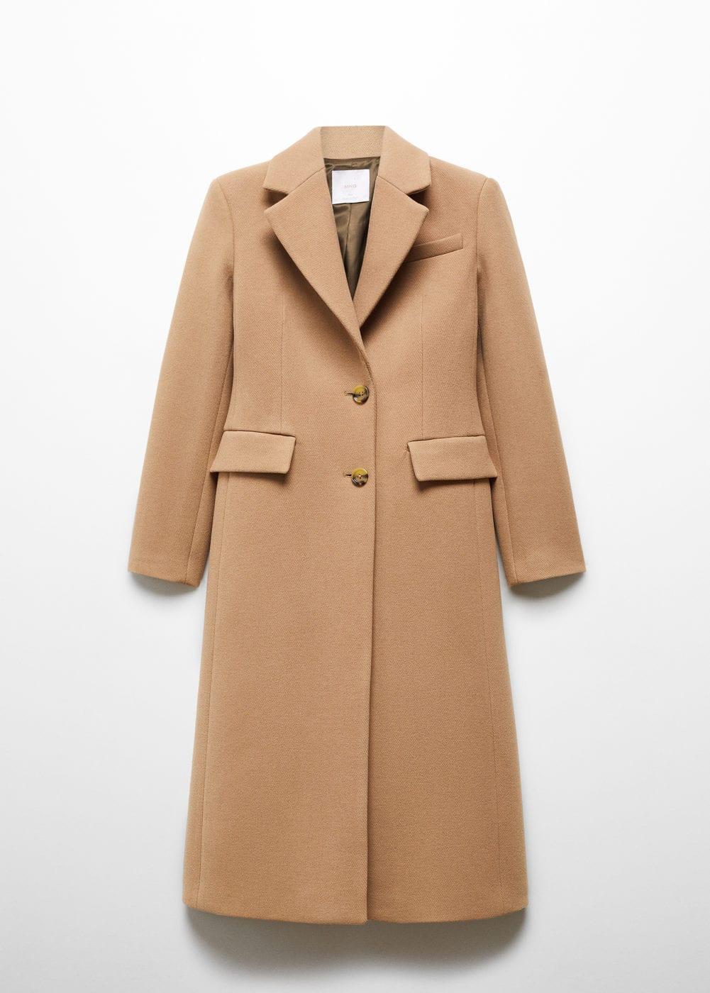 MANGO - Tailored wool coat medium brownWomen Product Image