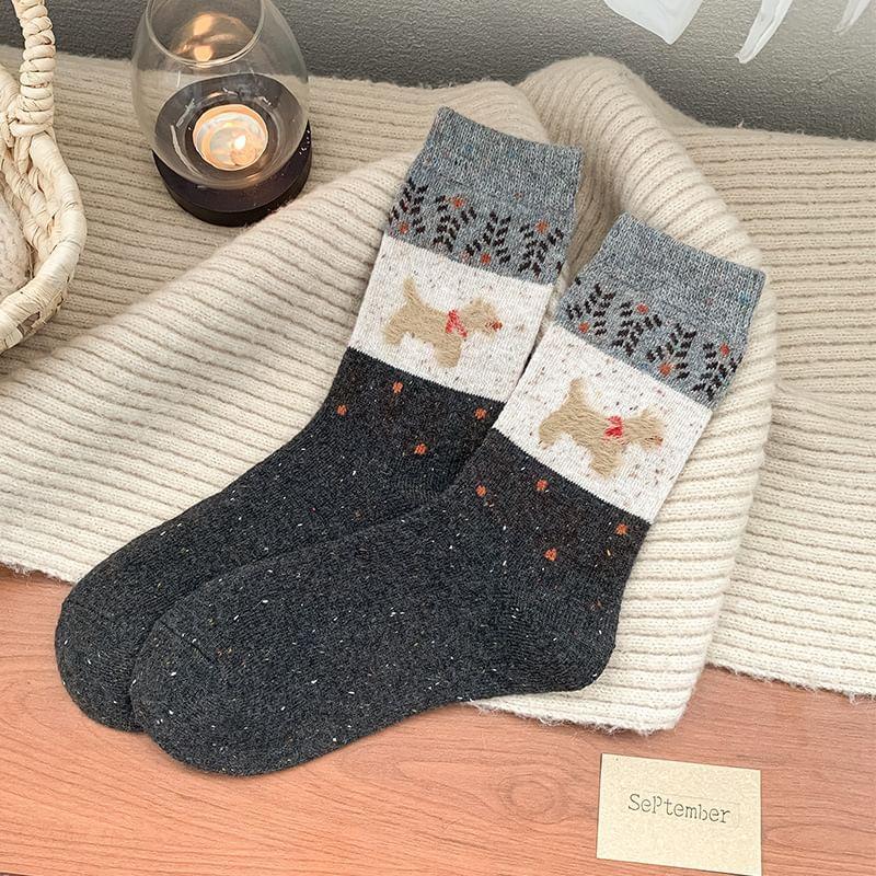 Dog Print Socks Product Image