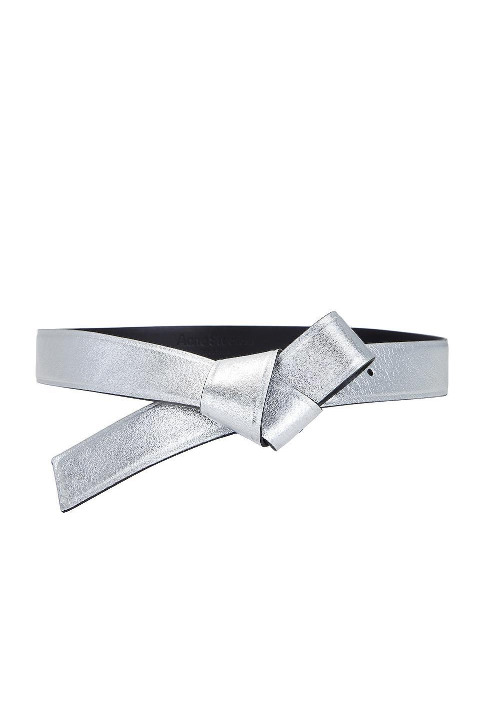 Acne Studios Standard Belt in Metallic Product Image