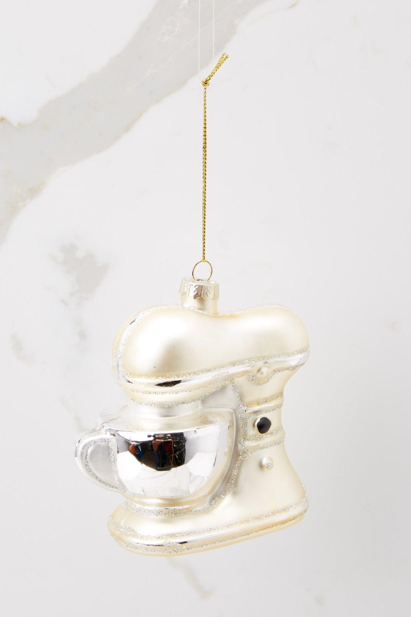 Mix Up the Holidays Ivory Ornament Product Image