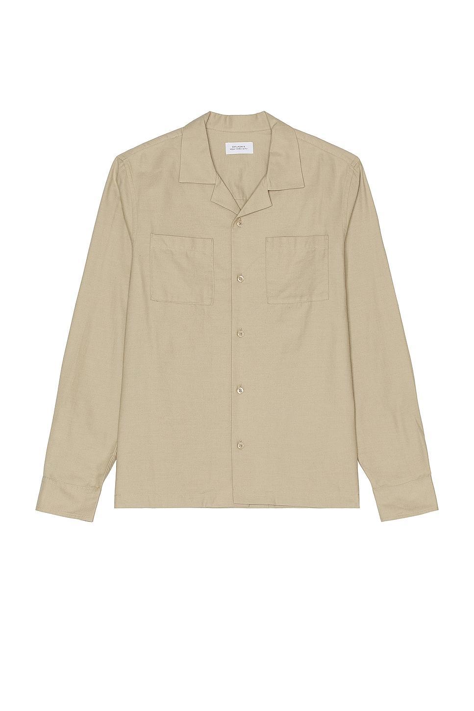 SATURDAYS NYC Marco Wool Shirt Size S. Product Image