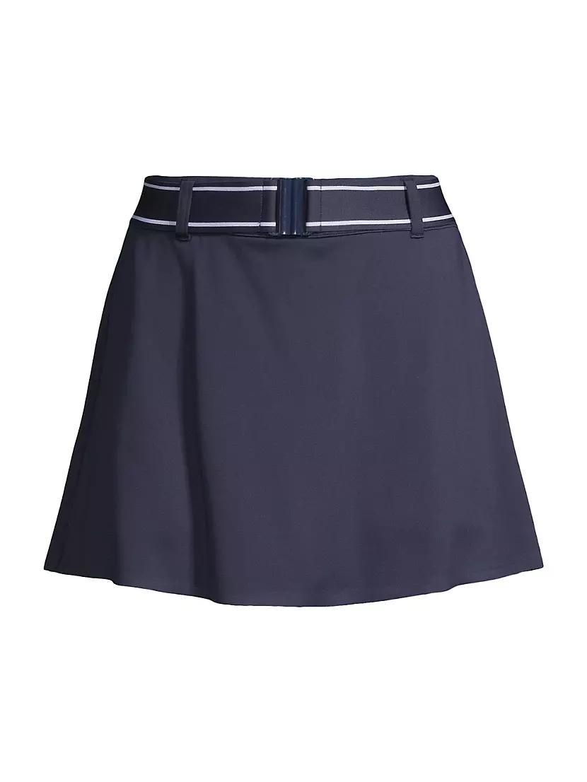 Luna Belted A-Line Miniskirt Product Image