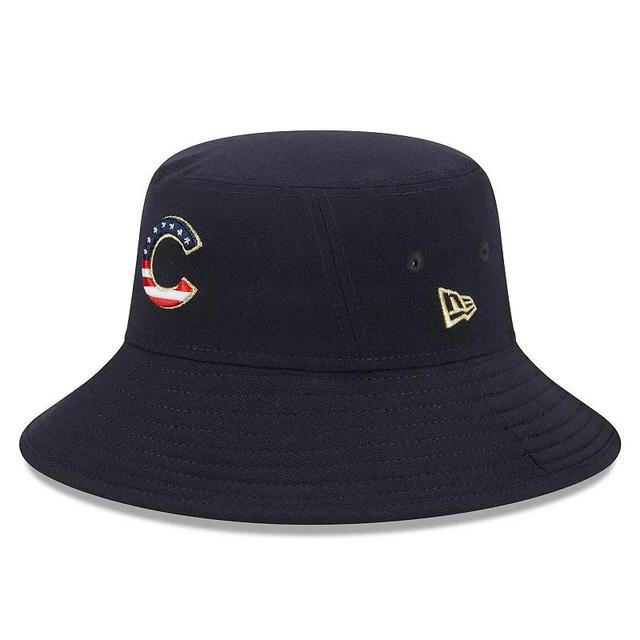 Mens New Era Chicago Cubs 2023 Fourth of July Bucket Hat, Blue Product Image