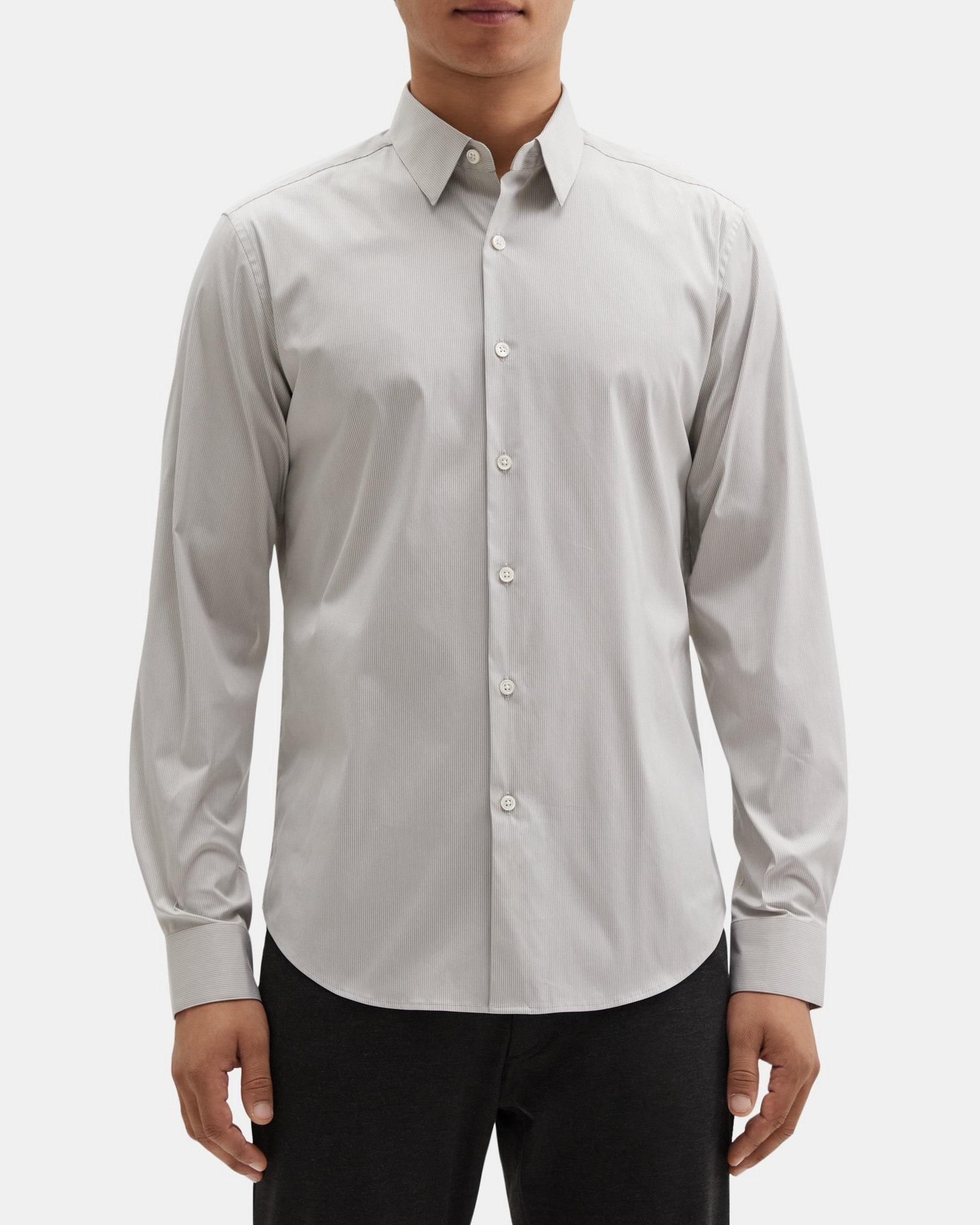 Tailored Shirt in Stretch Cotton-Blend Product Image