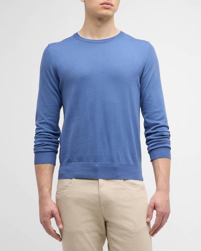 Mens Cotton Crewneck Sweater Product Image