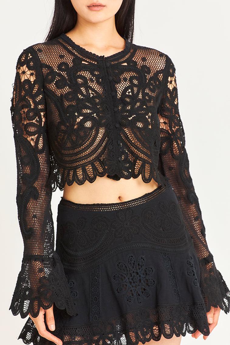 Lainey Lace Mini Skirt Product Image