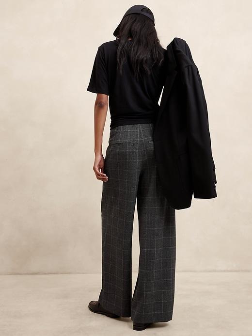 Ultra High-Rise Flannel Wide-Leg Trouser Product Image