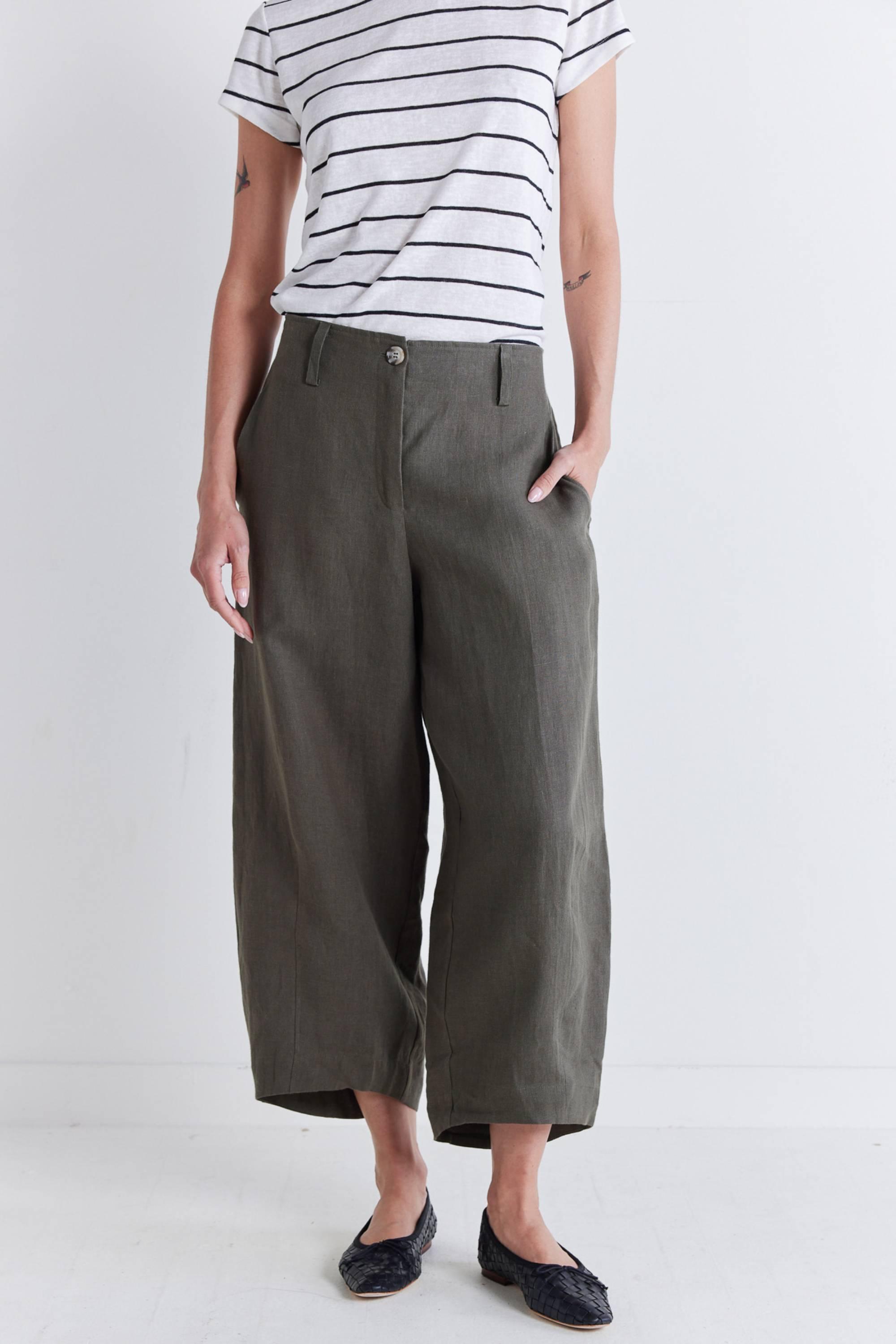 Carefree Wide Leg Linen Pants Product Image