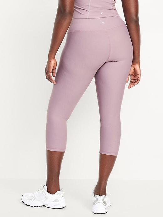 High-Waisted PowerSoft Crop Leggings Product Image