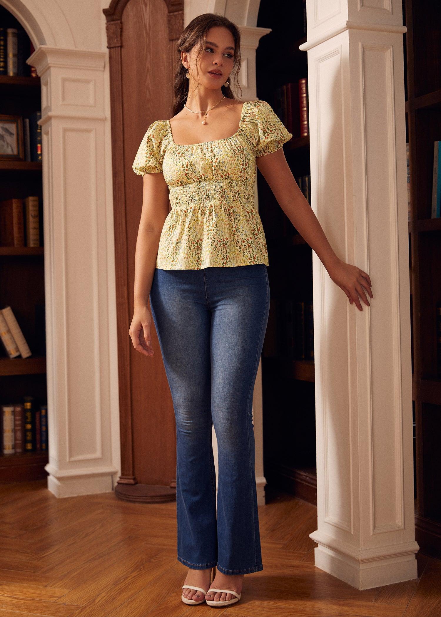 Candlelit Café Peplum Blouse Product Image