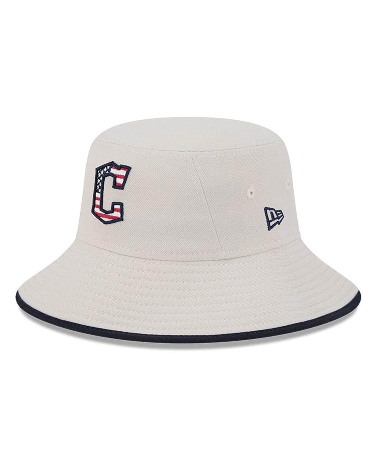 Mens New Era Khaki Cleveland Guardians 2024 Fourth of July Bucket Hat Product Image