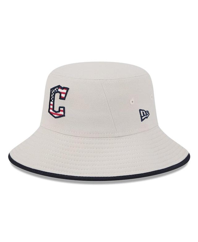 Mens New Era Khaki Cleveland Guardians 2024 Fourth of July Bucket Hat Product Image