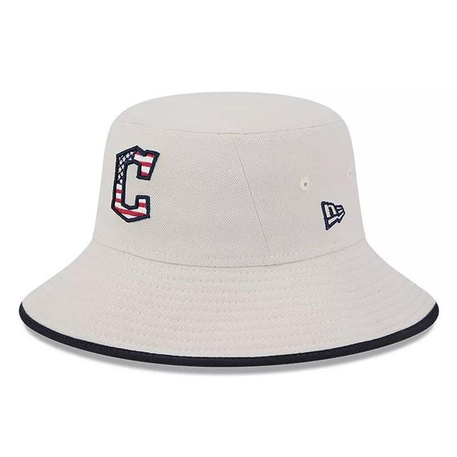 Mens New Era Khaki Cleveland Guardians 2024 Fourth of July Bucket Hat Product Image