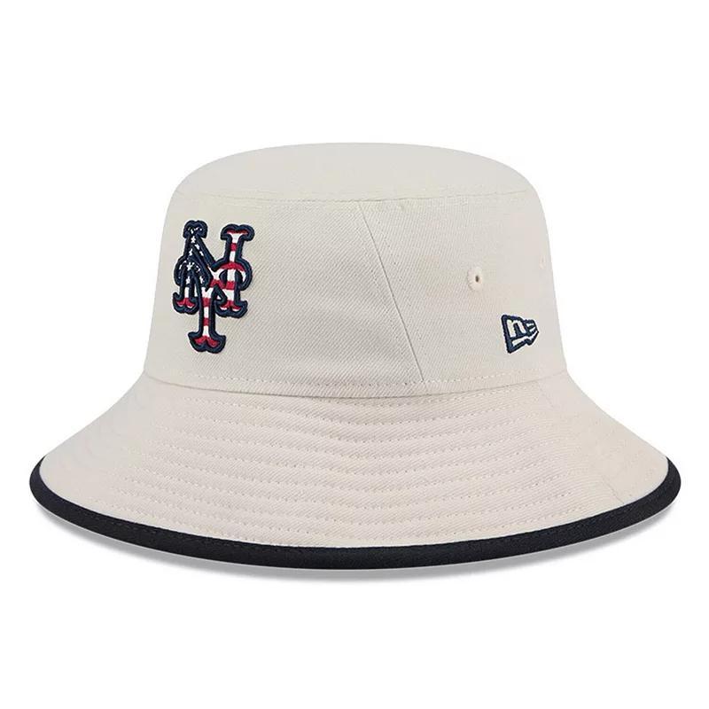 Mens New Era Khaki New York Mets 2024 Fourth of July Bucket Hat Product Image