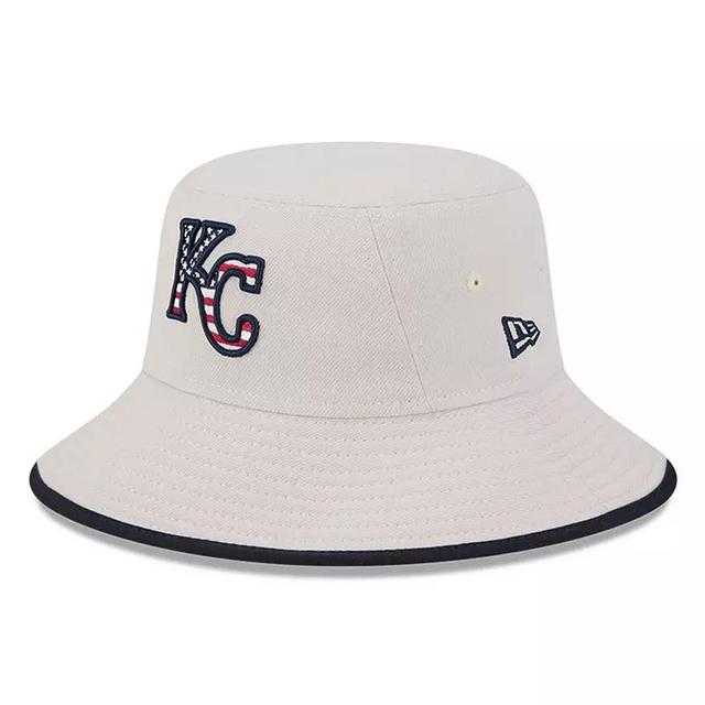 Mens New Era Khaki Kansas City Royals 2024 Fourth of July Bucket Hat Product Image