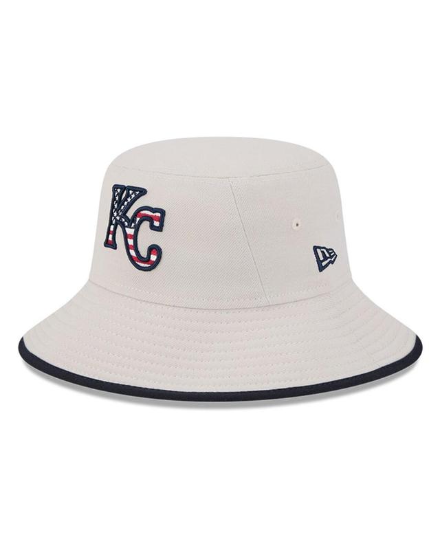 Mens New Era Khaki Kansas City Royals 2024 Fourth of July Bucket Hat Product Image