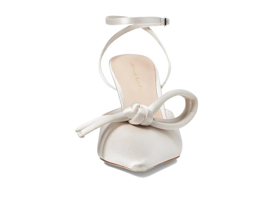 Loeffler Randall Alina Bow Pump with Ankle Strap (Cream) Women's Shoes Product Image