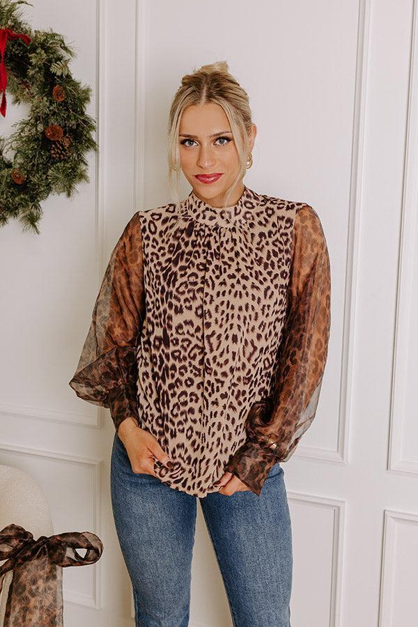 Paris Chic Leopard Top Product Image