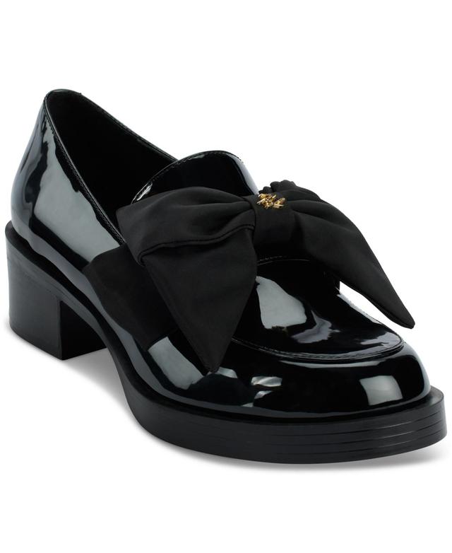 Karl Lagerfeld Paris Womens Camilia Bow Loafer Flats Product Image