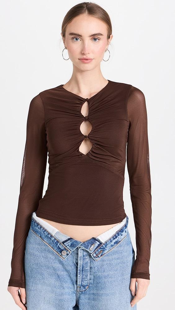 MINKPINK Allure Mesh Top | Shopbop Product Image