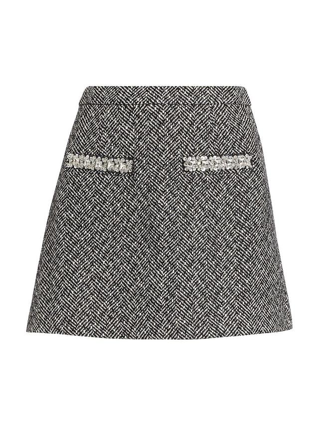 Womens Herringbone Diamant Miniskirt Product Image