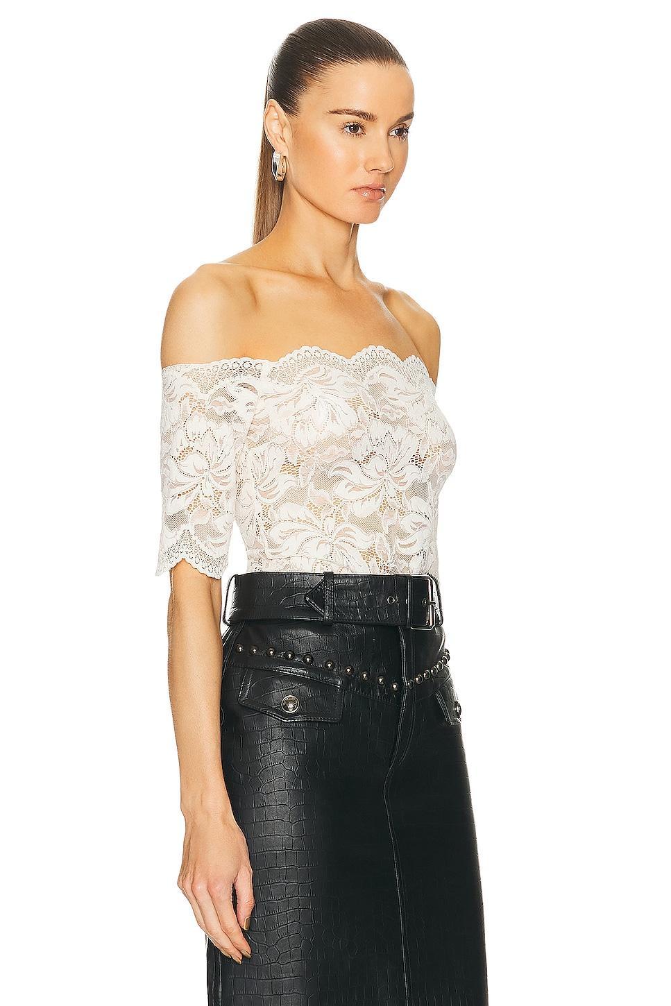 RABANNE Stretch Lace Top Product Image