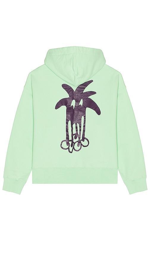 Palm Angels Douby Classic Hoodie in Light Green & Purple - Green. Size XL/1X (also in L, M, S). Product Image