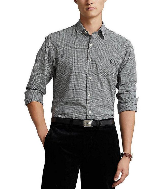 Polo Ralph Lauren Slim-Fit Stretch Checked Poplin Long Sleeve Woven Shirt Product Image