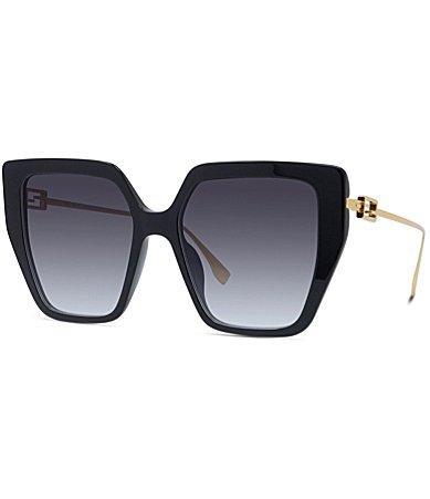 FENDI Womens Baguette 55mm Geometric Oversized Sunglasses Product Image