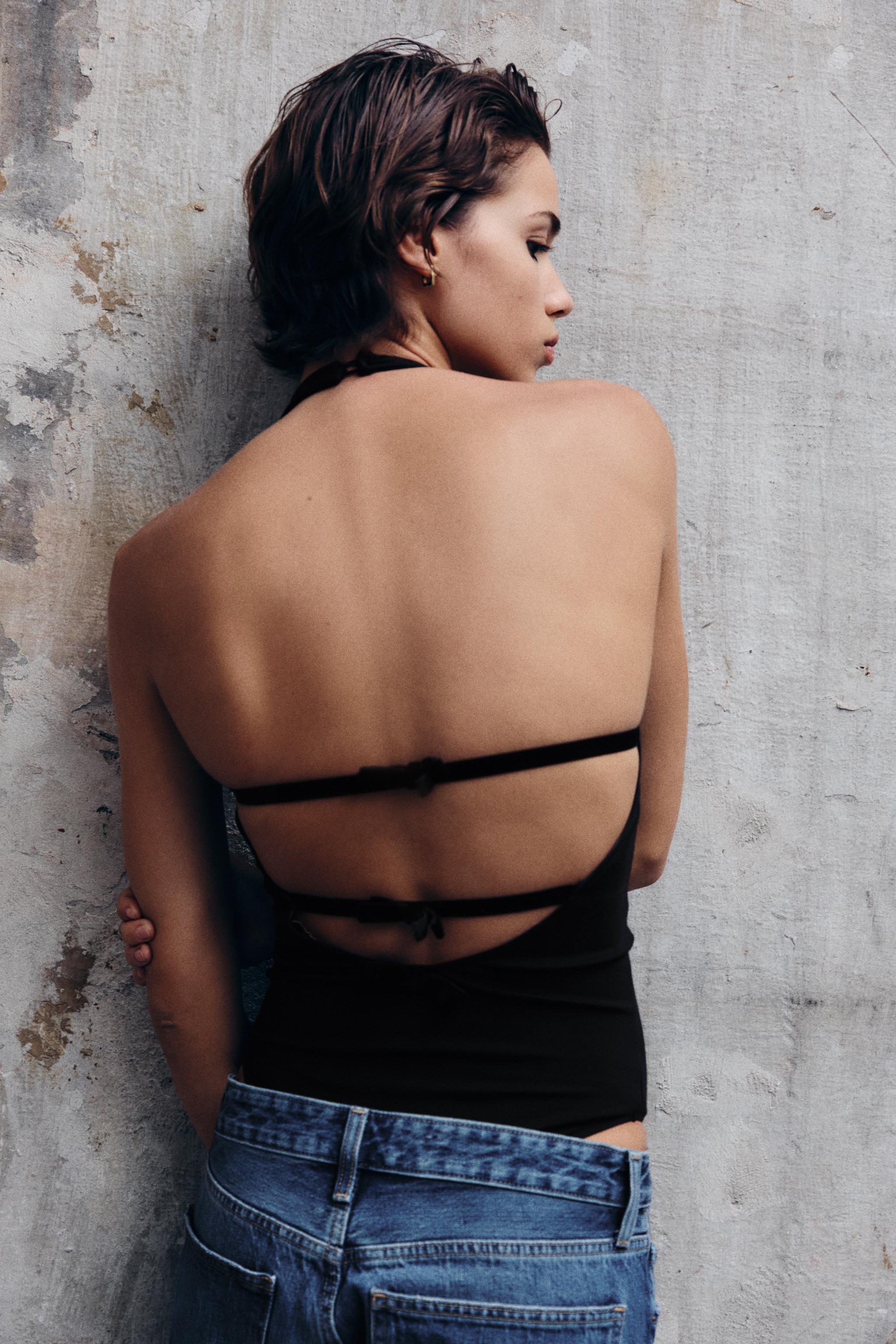 HALTER NECK BODYSUIT Product Image