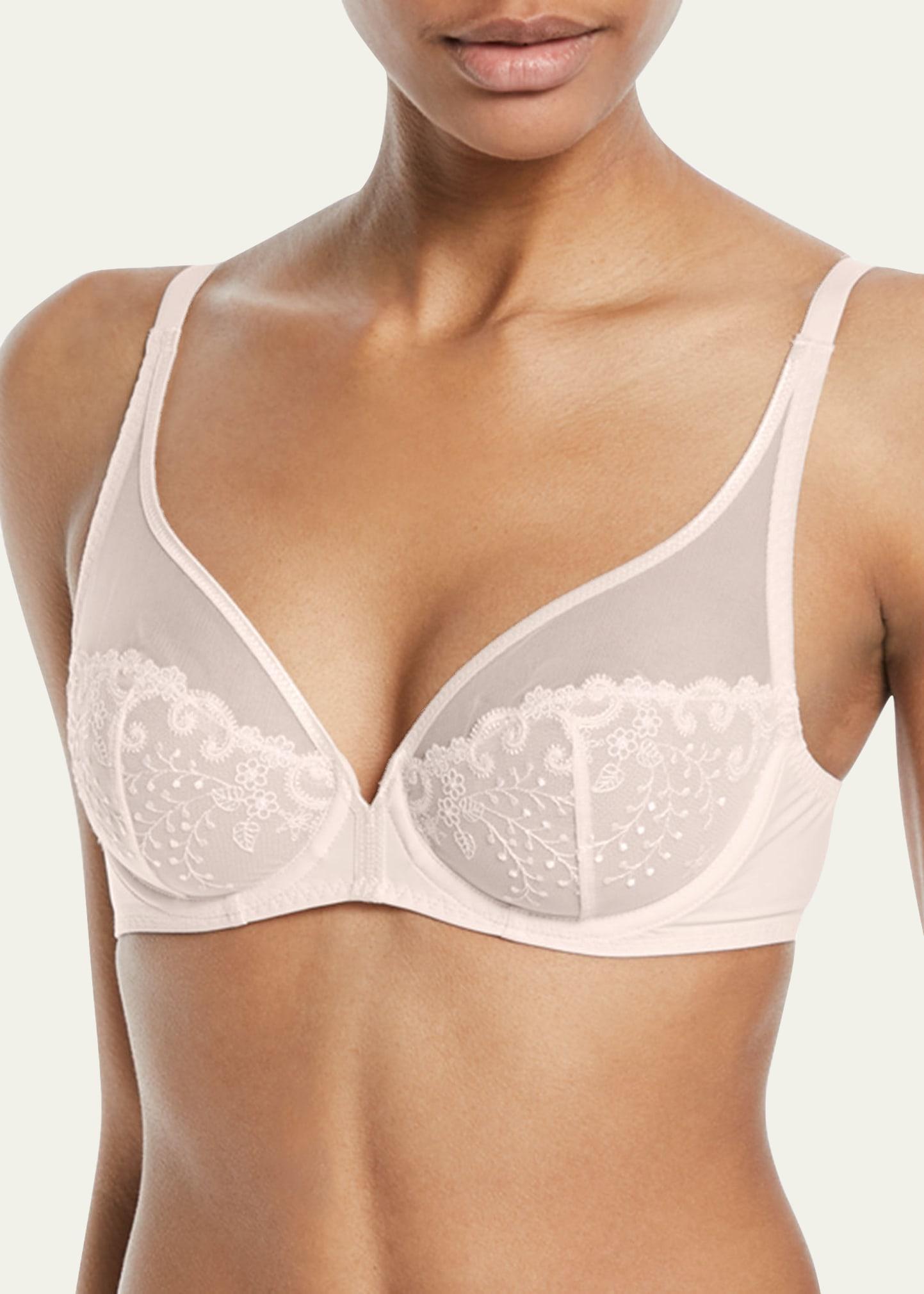 Womens Delice Sheer Plunge Bra Product Image