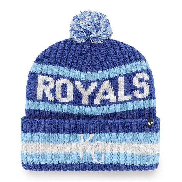 Mens 47 Royal Kansas City Royals Bering Cuffed Knit Hat with Pom Product Image