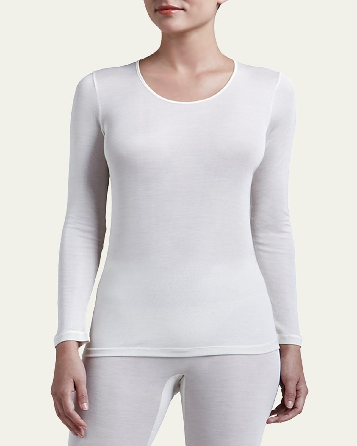 Womens Silk Long-Sleeve Top product image