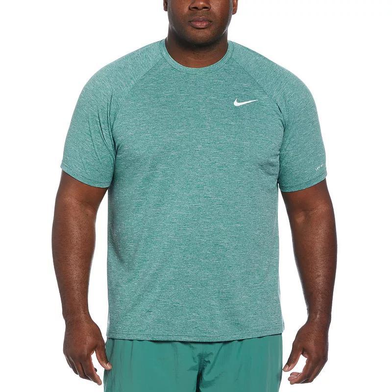 Big & Tall Nike Dri-FIT UPF 40+ Heathered Hydroguard Swim Top, Mens Product Image