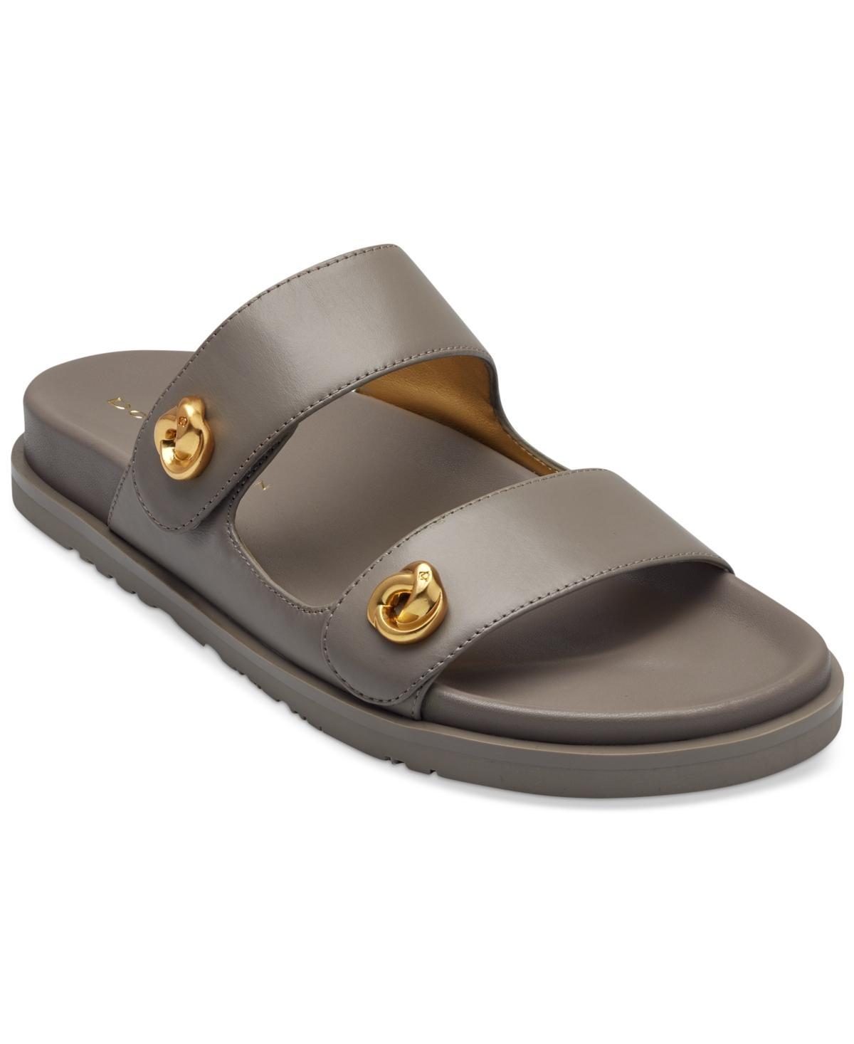 Donna Karan Womens Hazley Double Buckle Sporty Slide Sandals Product Image