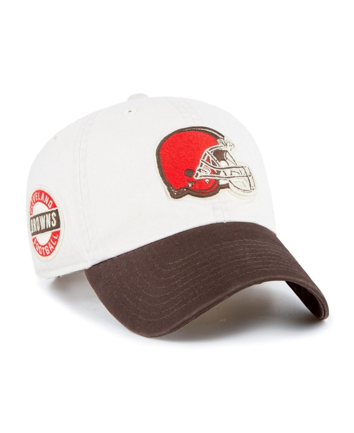 Mens 47 Cream Cleveland Browns Sidestep Clean Up Adjustable Hat - Cream Product Image