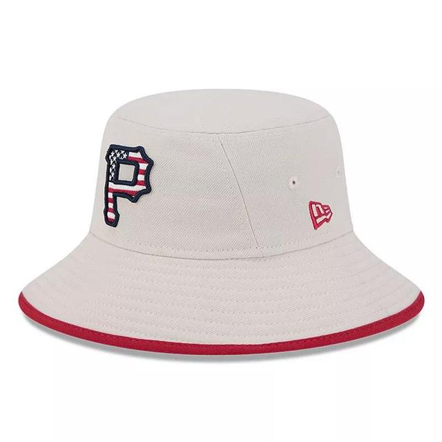 Mens New Era Khaki Pittsburgh Pirates 2024 Fourth of July Bucket Hat Product Image