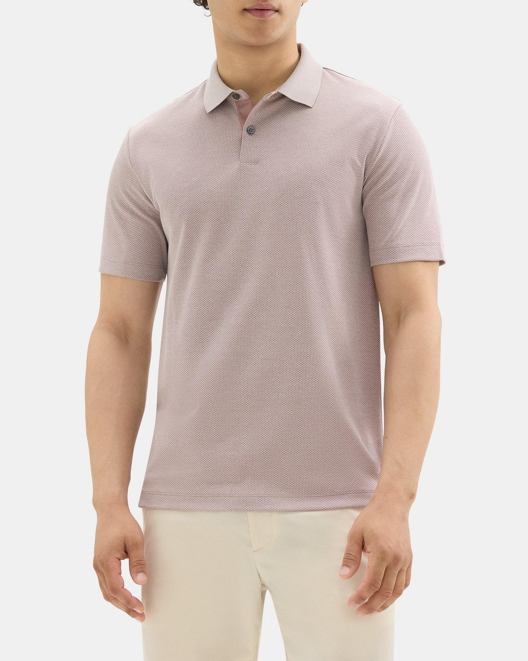 Standard Polo in Cotton-Blend Jacquard Product Image