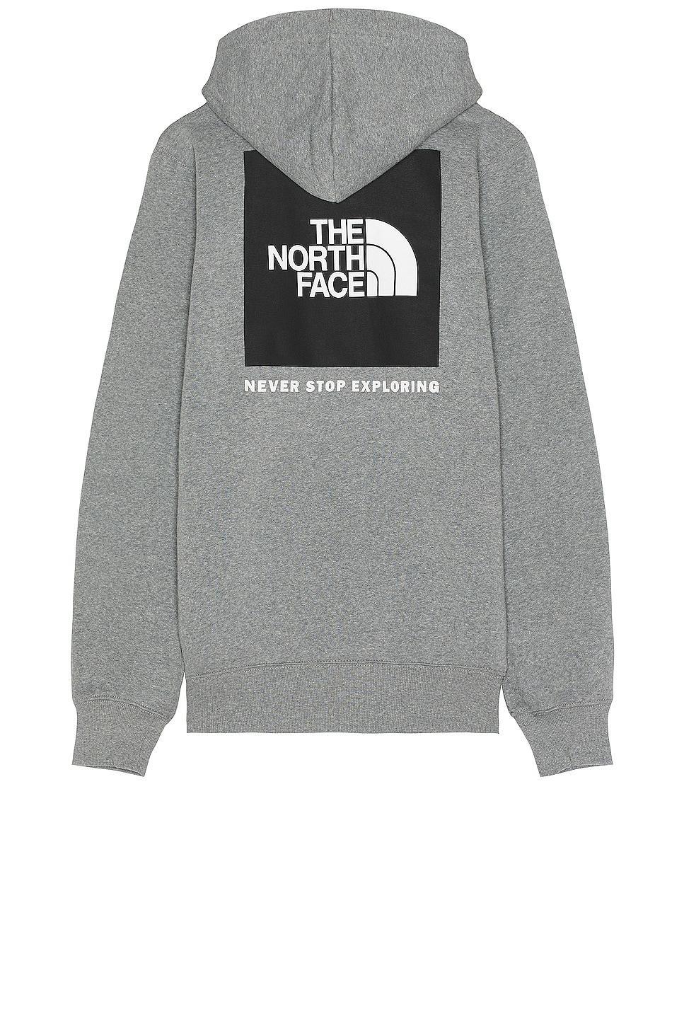 The North Face Box Nse Pullover Hoodie in Tnf Medium Grey Heather & Tnf Black - Grey. Size L (also in S, XL/1X). Product Image