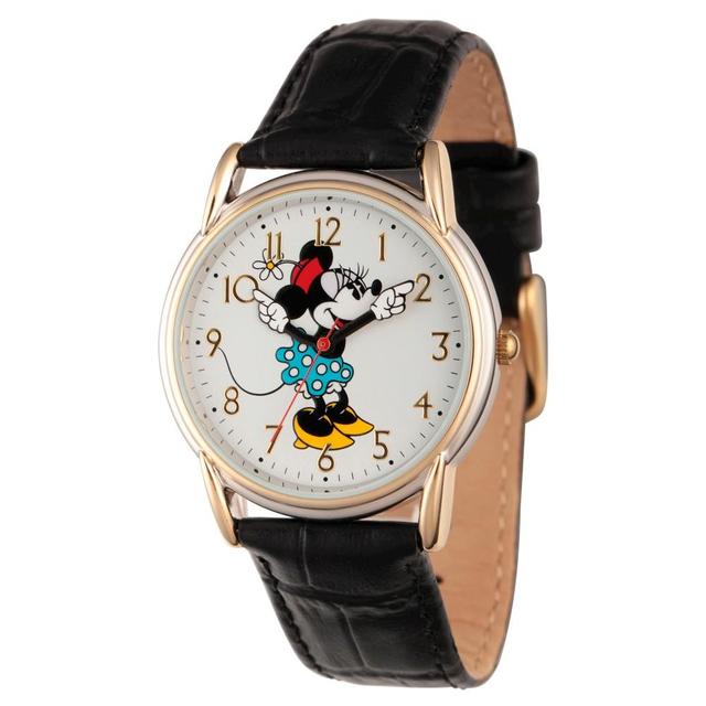 Womens Disney Minnie Mouse Two-Tone Cardiff Alloy Watch - Black Product Image