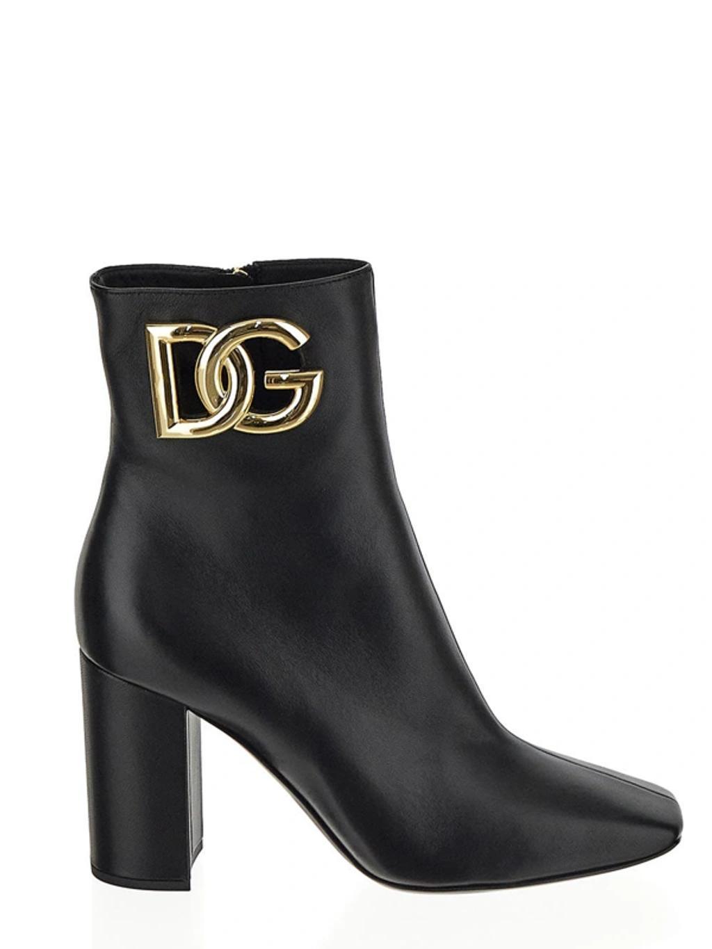 DOLCE & GABBANA Jackie 90 Ankle Boots In Black product image