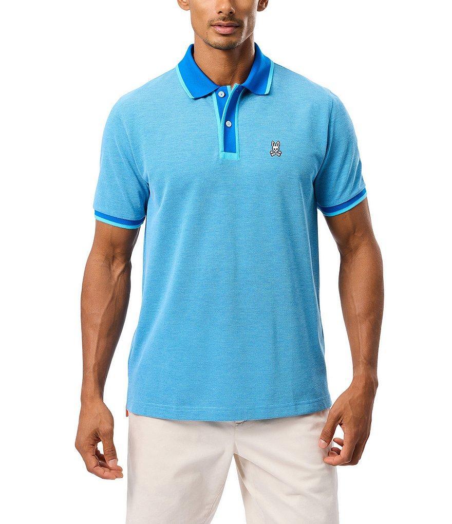 Psycho Bunny Woodway Oxford Short Sleeve Polo Shirt Product Image