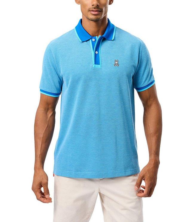 Psycho Bunny Woodway Oxford Short Sleeve Polo Shirt Product Image