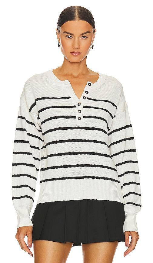 Sanctuary Casual and Chill Sweater (Light Suglite Stripe) Women's Clothing Product Image