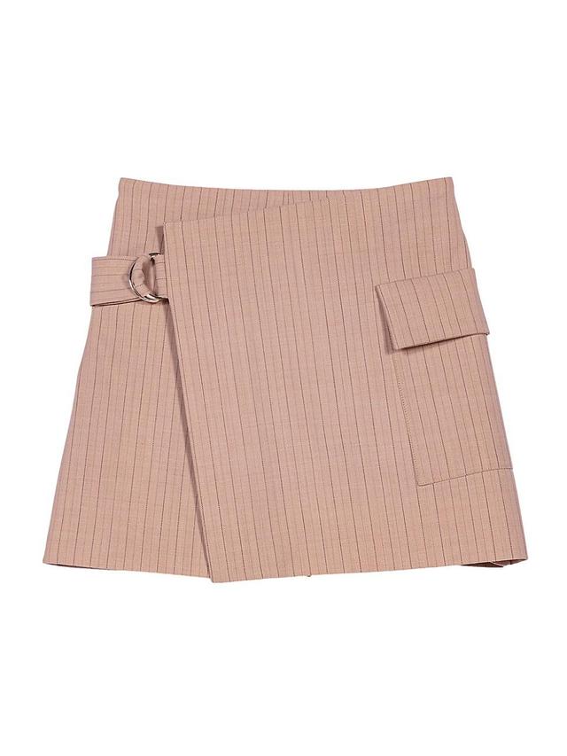 Womens Striped Layered Effect Shorts Product Image