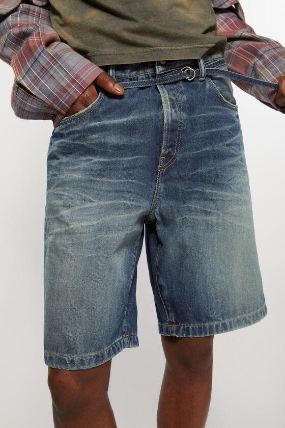 Loose fit denim shorts Product Image