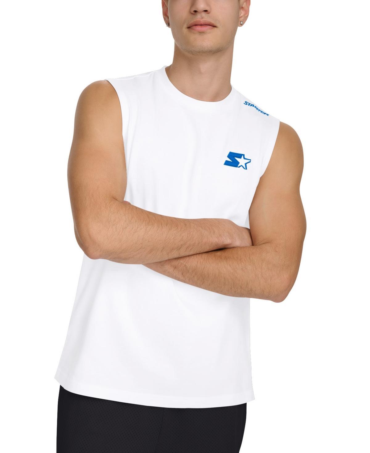 Starter Mens Regular-Fit Logo Graphic Sleeveless T-Shirt Product Image