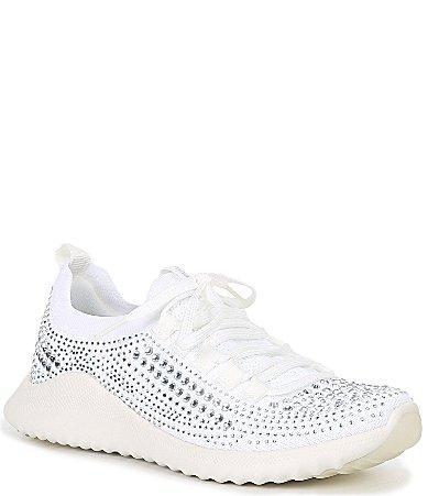 Aetrex Carly Sparkle Knit Rhinestone Embellished Sneakers Product Image